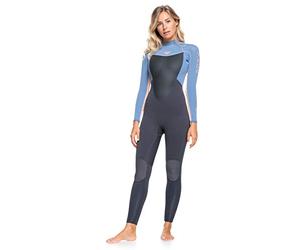 Roxy Femme 3/2mm Prologue Combinaison Modèle Court, Cloud Blk/Powderdgrey/Sunglow, 4 EU