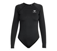 Roxy Ess Onsi Back Zip Woman Long Sleeve Rash Guard Noir,Gris L Femme