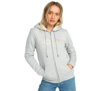 Roxy Femme Itia Zip Sherpa Logo Vest, Heritage Heather, M EU
