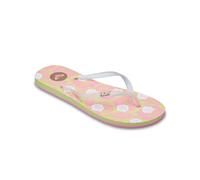 Roxy Femme Mauricia Sandale, White Soft Lime Pink, 40 EU
