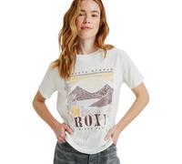 Roxy Femme Oceanregular Poster T-Shirt, Woodsmoke, XL EU