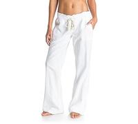 Roxy Femme Oceanside Pantalon, Blanc - Sea Salt, XL EU