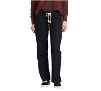 Roxy Femme Pantalon, Décontracté, Lin, Viscose, True Noir, XL