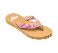 Tongs Roxy Porto Raffia II rouge marron femme - 41
