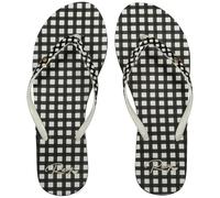 Roxy Femme Portofino III Sandale, Noir/Blanc à Carreaux, 38 EU