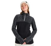 Roxy Femme Sayna Half Zip Sweatshirt, True Black Roxygram Tonal, XS EU