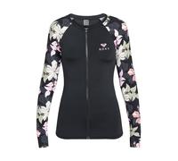 Roxy Femme Sunny Floral Ls Zip Lycra T-Shirt, Anthacite Sunny Floral Swim, XS EU