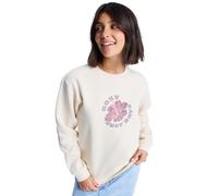 Roxy Femme Surf Stoked Crew Brushed Vint Sweater, Parchment, XS EU