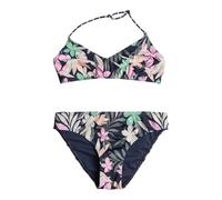 Roxy Fille Ilacabo Active Tri Bra Set Maillot De Bain, Blue/Pink/Orange, 10 Ans EU