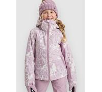 Roxy Fille Free Jet Girl Jacket Veste, Discreet Mauve Winterland, 8 Ans EU
