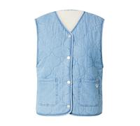 Roxy - Veste matelassée sans manches - Simply Lucky Jacket Beau Blue pour Femme en Coton - Taille L - Bleu Bleu L