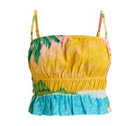 ROXY Haut 'Atlas Palmy Daze' azur / curry / vert / poudre, Taille XXL