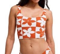 Roxy - Haut de bikini - Hazy Days Tank Top Ginger Spice Flora pour Femme - Taille L - Orange Orange L