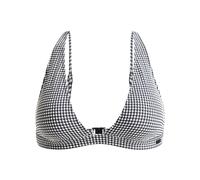 ROXY Hauts de bikini 'Gingham' gris / blanc, Taille 80