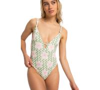 Roxy - Hibiscus Daze - Maillot de bain 1 pièce femme Basil Party Waves YW - M