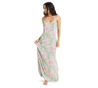 Roxy Hibiscus Island - Maxi Dress for Women - Robe Longue - Femme - S - Vert