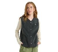 Roxy Iconic Town - Sherpa Polar Fleece Vest for Women - Gilet polaire Sherpa - Femme - S - Noir