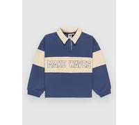 Roxy Iconic Waves Kids Longsleeve Polo bleu T12