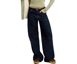 Roxy - Jean ample en coton - Sun And Done Loose Denim Jean Deep Sea pour Femme en Coton - Taille S - Navy Navy S