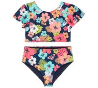 Roxy - Kid's Morning Flower Crop Top Set - Bikini - 2 Years - mood indigo morning flowers tw