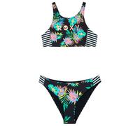 Roxy - Kid's Roxy Active RG Crop Top Set - Bikini - 8 Years - anthracite aquarella active rg
