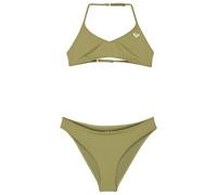 Roxy - Kid's Solid Active RG Tri Bra Set - Bikini - 8 Years - oil green