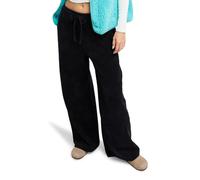 Roxy Lekeitio Knit - Easy Wear/Coupe Confortable - Pantalon en Velours côtelé - Femme - XL - Noir