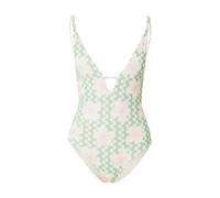 ROXY Maillot de bain 'Hibiscus Daze' vert clair / rosé / coquille d'oeuf, Taille XL