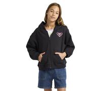 Roxy Midnight Hike Brushed - Sweat à Capuche zippé - Fille 4-16 - 12 - Noir