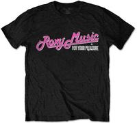 Roxy Music - "For Your Pleasure Tour" T-shirt Homme/Femme Unie RO2816 (L) (Noir)