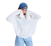 Roxy Ocean Drive - Oversized Knit Hoodie for Women - Sweat à Capuche Oversize en Tricot - Femme - M - Blanc