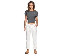 Roxy on The Seashore - Pantalon Cargo en Lin pour Femme Blanc