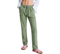 Roxy - Pantalon cargo décontracté - On The Seashore Pant Oil Green pour Femme - Taille L - Vert Vert L