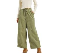Roxy - Pantalon en velours côtelé - Lekeitio Pant Knit Oil Green pour Femme en Coton - Taille XS - Vert Vert XS