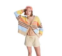 Short Ã taille Ã©lastique femme Roxy Surf Stoked Terry Beige S