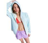 Roxy Perfect Stripe - Sweat à Capuche zippé rayé - Femme - L - Bleu