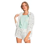 Roxy Perfect Wave Stripes - Zip-Up Hoodie for Women - Sweat à Capuche zippé - Femme - Blanc