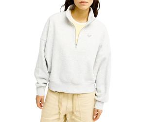 Roxy - Polaire demi-zippée - Everfree Light Grey Heather en Coton - Taille S - Gris Gris S