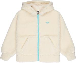 Roxy - Polaire douce - Back To Full Zipped Polar Coconut Milk - Taille Enfant 12 ans - Beige Beige 12 ans