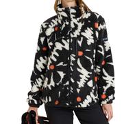 Roxy - Polaire zippée - Alabama Full Zip Printed True Black Big Flower pour Femme - Taille L - Noir Noir L