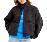 Roxy - Polaire zippée - Blurry Cloud Polar Anthracite Outline Mo pour Femme en Nylon - Taille S - Noir Noir S