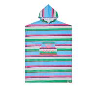 Poncho Roxy Stay Magical imprimé bleu vert rose femme