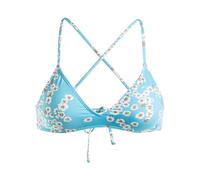 Roxy Printed Beach Classics - Tri Bikini Top for Women - Haut de Bikini Coupe Tri - Femme - S - Bleu
