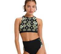 Roxy - Pro Wave Crop Top PT - Haut de bikini femme Anthracite Roxy Pro - XS