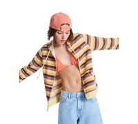 Roxy Pull en Polaire Perfect Stripe Femme Marron