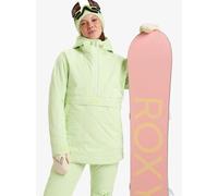 Veste à capuche Roxy Radiant Lines Overhead vert clair femme - S