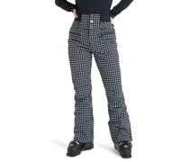 Roxy - Pantalon de ski taille haute - Rising High Pant Whisper White Small Dots pour Femme - Taille M - Noir Noir M