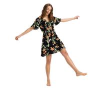 Roxy Robe Courte à Manches Courtes Tropical Tides Crinkle