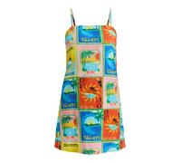 ROXY Robe d’été 'Atlas Playa Blanca' bleu / jaune / orange foncé / rose, Taille 36