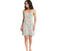 ROXY Robe d’été 'Hibiscus Island' bleu clair / vert clair / rose / blanc, Taille 38